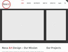 Tablet Screenshot of novaartdesign.com